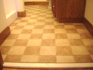 Checkerboard Floor Tiles